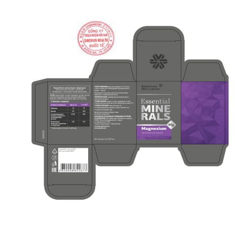 Thực phẩm Siberian Wellness Magnesium, bổ sung Magie , hỗ trợ cải thiện giấc ngủ. hộp 30 viên