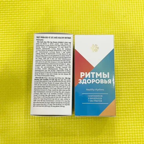 Thực phẩm Siberian Wellness Healthy Rhythms, viên uống sáng tối giúp bổ sung vitamin và khoáng chất