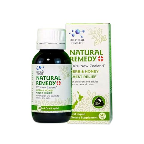 Siro ho cho bé, giảm ho, tiêu đờm đau rát họng Deep Blue Health Natural Remedy 50ml