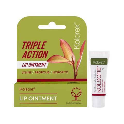 Kem hỗ trợ giảm chàm môi, loét môi, herpes môi Kolorex Kolsore Lip Care Ointment 5g