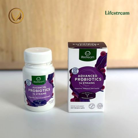 Viên uống men vi sinh New Zealand Lifestream Advanced Probiotics 30 viên