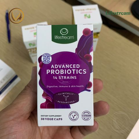 Viên uống men vi sinh New Zealand Lifestream Advanced Probiotics 30 viên