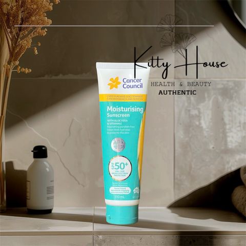 [Nhập khẩu chính ngạch] Kem Chống Nắng Dưỡng Ẩm Cancer Council Moisturising Suncreen Spf50+ tuýp 110ml