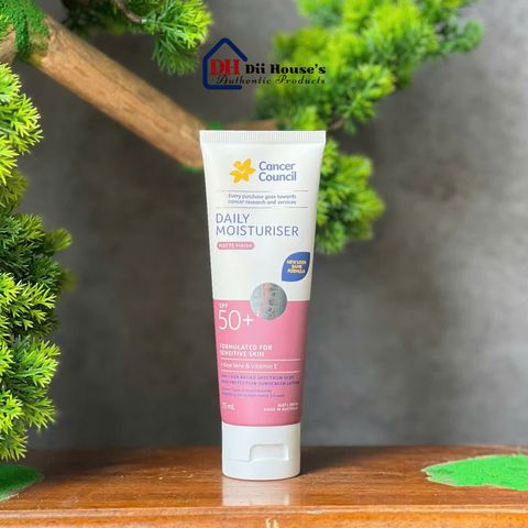 [Nhập khẩu] Kem chống nắng Cancer Council Daily Moisturiser Matte Finish SPF50+75ml.