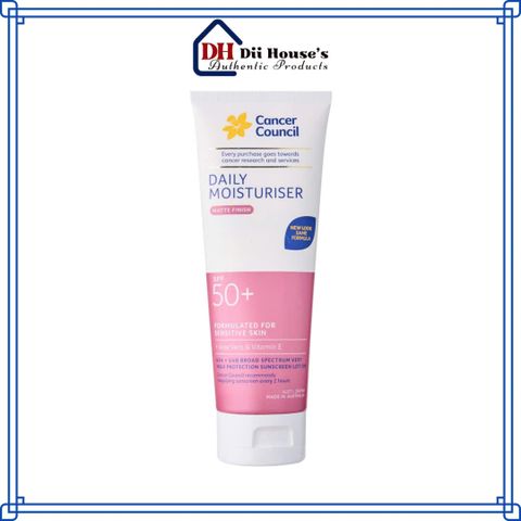 [Nhập khẩu] Kem chống nắng Cancer Council Daily Moisturiser Matte Finish SPF50+75ml.