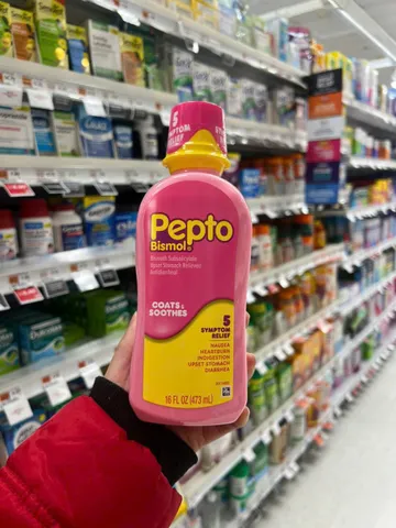 Pepto Bismol - hỗ trợ giảm trào ngược dạ dày và loét dạ dày dạng nước