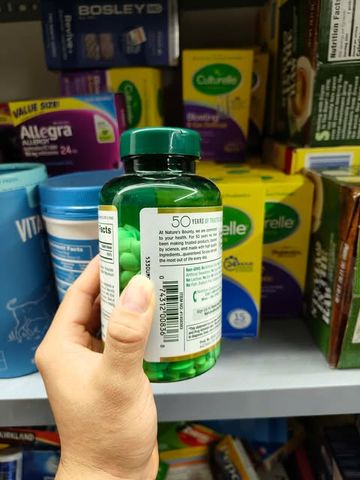 Viên uống bổ sung kẽm Nature’s Bounty Zinc 50mg 400 Tablets
