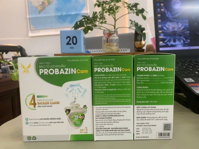 (Chính hãng) COMBO 2H Men Vi Sinh 4 Tỷ Bào Tử Lợi Khuẩn [TPBVSK 2H Probazin Care 4 tỷ]-H/20 ốngx10ml