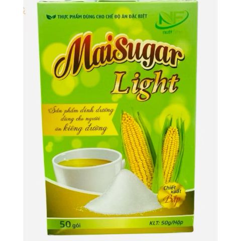 Đường bắp Maisugar Light dành cho người ăn kiêng,hộp 50 gói