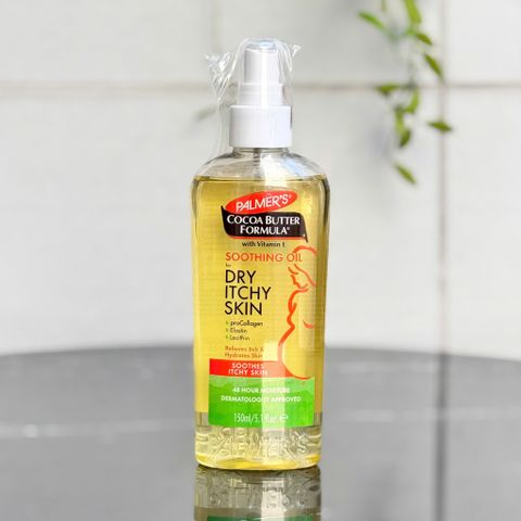 Dầu dưỡng da Palmer's Cocoa Butter Formula Soothing Oil cho da khô ngứa 150ml