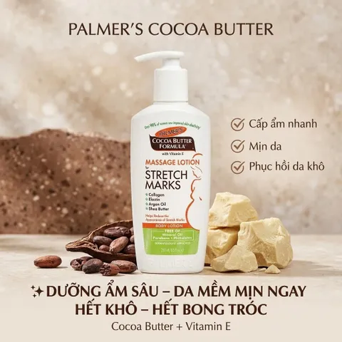 Kem dưỡng da rạn Palmer's Cocoa Butter Massage Lotion
