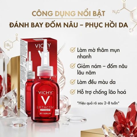 Tinh Chất Giảm Thâm Nám & Đốm Nâu Vichy Liftactiv B3 Serum 30ml - Sáng Da ,Ngăn lão hóa da (date 7/27)