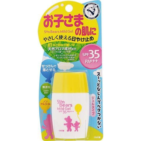 (Nhật) Kem Chống Nắng Trẻ Em Sun Bears Mild Gel OMI SPF35 PA+++