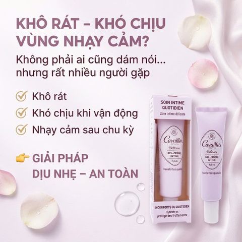 Gel giảm ngứa vùng kín Rogé Cavaillès Gel Crème Intime Hydratant 40ml – Gel Dưỡng Ẩm ,giảm kích ứng ,Dịu Nhẹ Chính Hãng Pháp