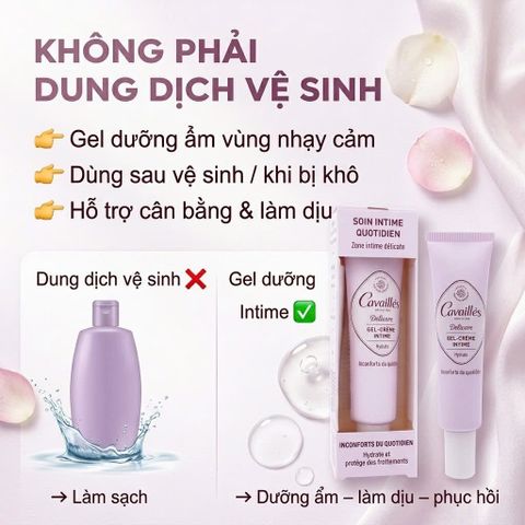 Gel giảm ngứa vùng kín Rogé Cavaillès Gel Crème Intime Hydratant 40ml – Gel Dưỡng Ẩm ,giảm kích ứng ,Dịu Nhẹ Chính Hãng Pháp