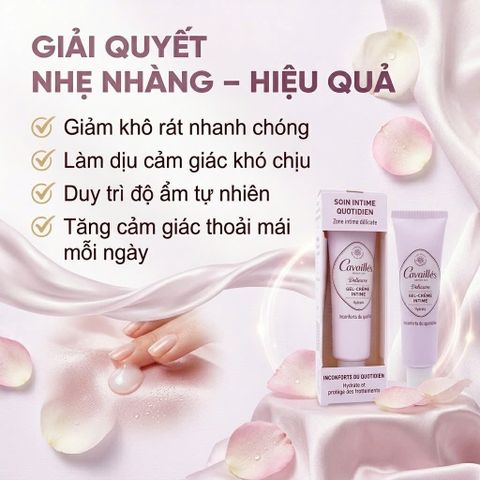 Gel giảm ngứa vùng kín Rogé Cavaillès Gel Crème Intime Hydratant 40ml – Gel Dưỡng Ẩm ,giảm kích ứng ,Dịu Nhẹ Chính Hãng Pháp
