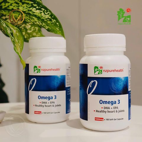 Viên uống dầu cá Omega 3 NZ Pure Health Omega 3 EPA + DHA 100 viên