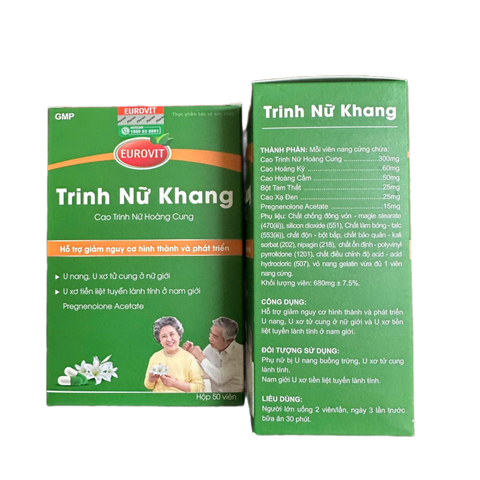 Viên U Hỗ Trợ Trinh Nữ Hoàng Cung - Giảm Nguy Cơ U Xơ Tử Cung, U Nang Buồng Trứng, Tăng Cường Sức Đề Kháng - 50 Viên