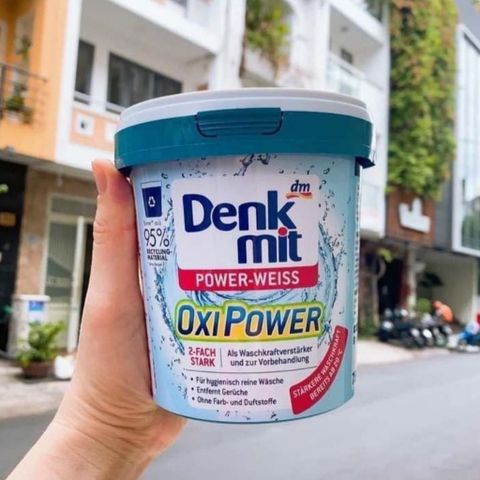 Bột Tẩy Trắng Quần Áo Denkmit Oxi Power - Giải Pháp Tẩy Vết Bẩn và Khử Mùi Hiệu Quả, Hộp 750gr Đức