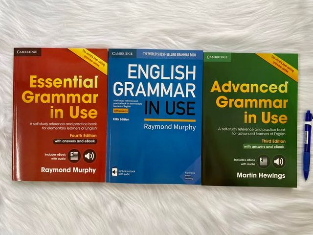 English Grammar In Use - Bộ 3 cuốn bản nhập đẹp - Có đáp án file nghe