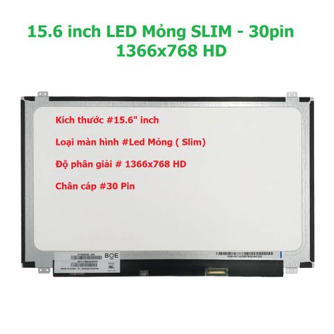 Màn hình laptop Acer Aspire E5-575 E5-575G A315-15 kích thước 15.6 inch LED Mỏng SLIM - 30 pin (1366x768 HD / 1920x1080 Full HD)