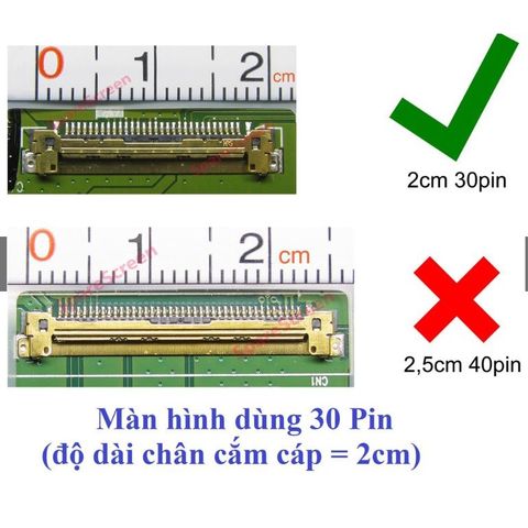 Màn hình laptop Acer Aspire E5-575 E5-575G A315-15 kích thước 15.6 inch LED Mỏng SLIM - 30 pin (1366x768 HD / 1920x1080 Full HD)