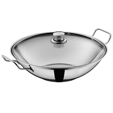 Chảo WMF Wok Party 28cm - Chất liệu Cromargan Cao Cấp, Chống Dính, Dùng Được Trên Tất Cả Các Loại Bếp, Hàng Nội Địa Đức