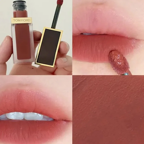 (Cao cấp) Son Kem Tom Ford TF Liquid Lip Luxe Matte 100 Màu Nâu Đất Chính hãng