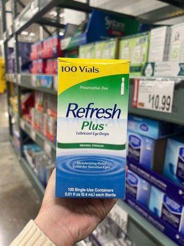 Nước nhỏ mắt REFRESH hộp 100 tép hàng từ MỸ - Sản phẩm chăm sóc mắt