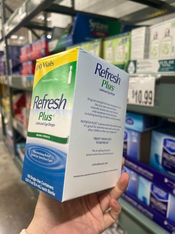 Nước nhỏ mắt REFRESH hộp 100 tép hàng từ MỸ - Sản phẩm chăm sóc mắt