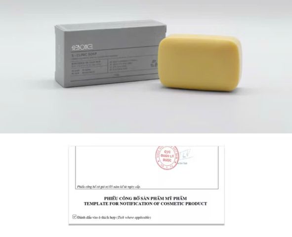 Xà phòng làm giảm mụn, sáng da Reboncel S-Clinic Soap 100G