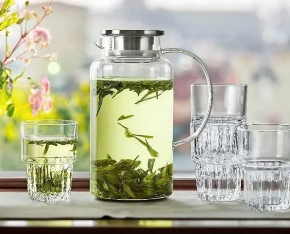  Bộ bình, ly thủy tinh cao cấp King Crystal (1 bình 1,9L + 4 ly 340ml)