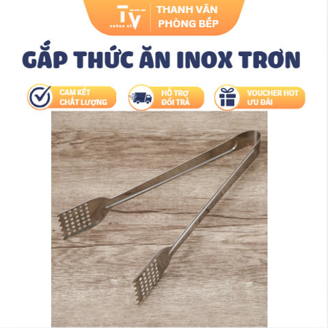 GẮP THỨC ĂN INOX TRƠN (TV1534)