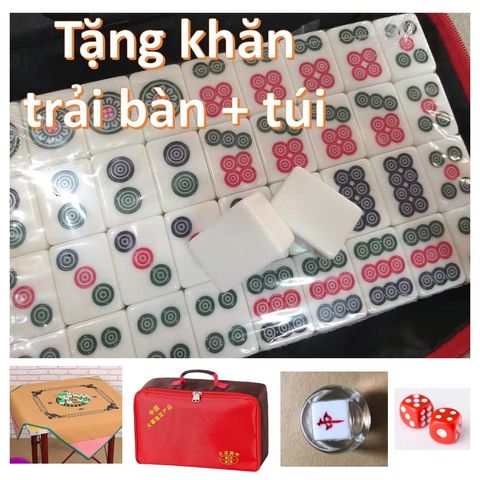 MẠT CHƯỢC SIZE LỚN 40MM - BẠCH NGỌC - 144 QUÂN