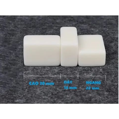 BỘ MẠT CHƯỢC  BẠCH NGỌC / XANH LÁ  size Trung - 30MM 144 QUÂN
