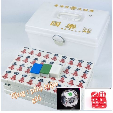 #bộ mạt chược #mạt chược #board game #cờ mạt chược - Mạt chược 144 quân cờ size lớn 42MM