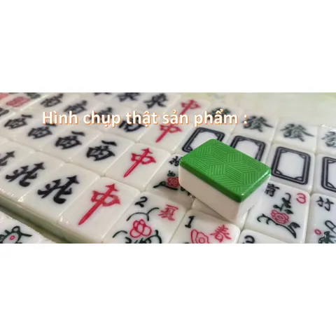 #bộ mạt chược #mạt chược #board game #cờ mạt chược - Mạt chược 144 quân cờ size lớn 42MM