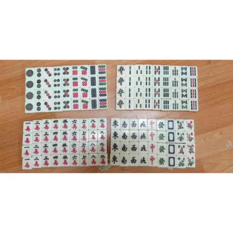Mạt chược 144 quân cờ size lớn 40mm - MÀU TRẮNG