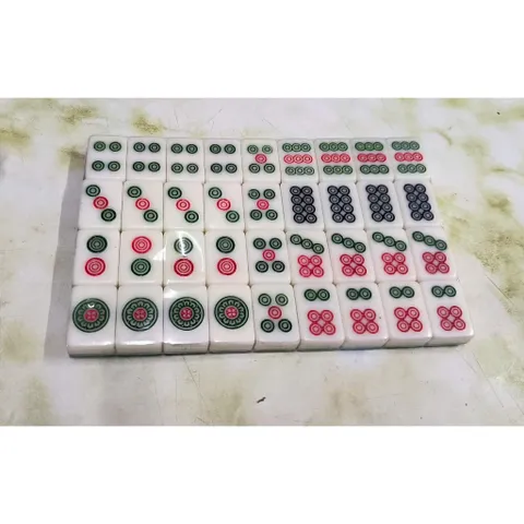 Mạt chược size nhỏ ốp lưng xanh 26mm - 144 quân