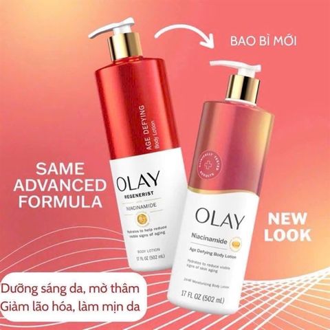 Sữa dưỡng thể Olay Collagen B3 502ml trắng da săn chắc