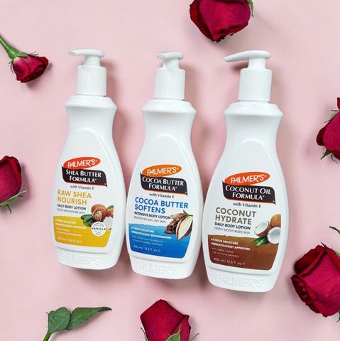 Sữa Dưỡng Thể Palmer's Cocoa Butter Shea Raw Coconut Oil Chăm Sóc Da 400ml