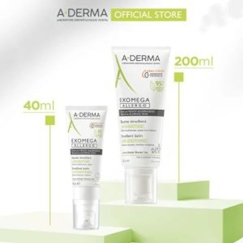 Kem Dưỡng Ẩm A-Derma Exomega Control 200ml - Giảm Ngứa, Chăm Sóc Da Khô & Viêm Da Cơ Địa, Không Chất Bảo Quản