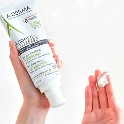 Kem Dưỡng Ẩm A-Derma Exomega Control 200ml - Giảm Ngứa, Chăm Sóc Da Khô & Viêm Da Cơ Địa, Không Chất Bảo Quản