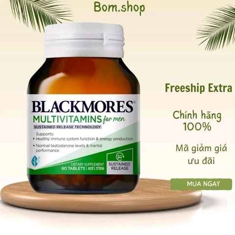 Tăng cường, hỗ trợ sinh sản, sức khỏe, sinh lý nam blackmoers 60 viên nội địa Úc 655961