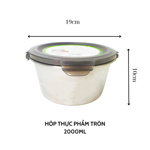 HỘP THỰC PHẨM TRÒN VÀ NẮP GÀI CÓ QUAI (TV1540)