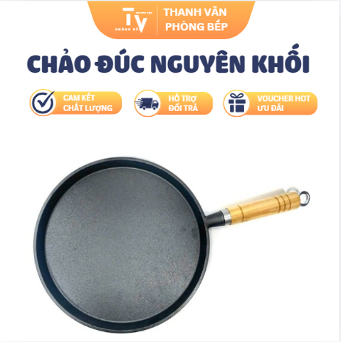 CHẢO GANG ĐÚC NGUYÊN KHỐI (TV1541)