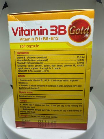Viên uống VITAMIN 3B Phúc Vinh giúp bồi bổ cơ thể (Hộp 100 viên)