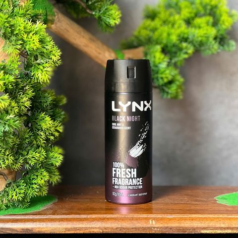 Xịt khử mùi LYNX Black night 165ml