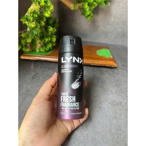 Xịt khử mùi LYNX Black night 165ml