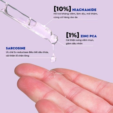 (Châu Âu) Tinh Chất Kiềm Dầu, Hỗ Trợ Kháng Viêm, Cải Thiện Mụn Geek & Gorgeous B-Bomb 10% Niacinamide